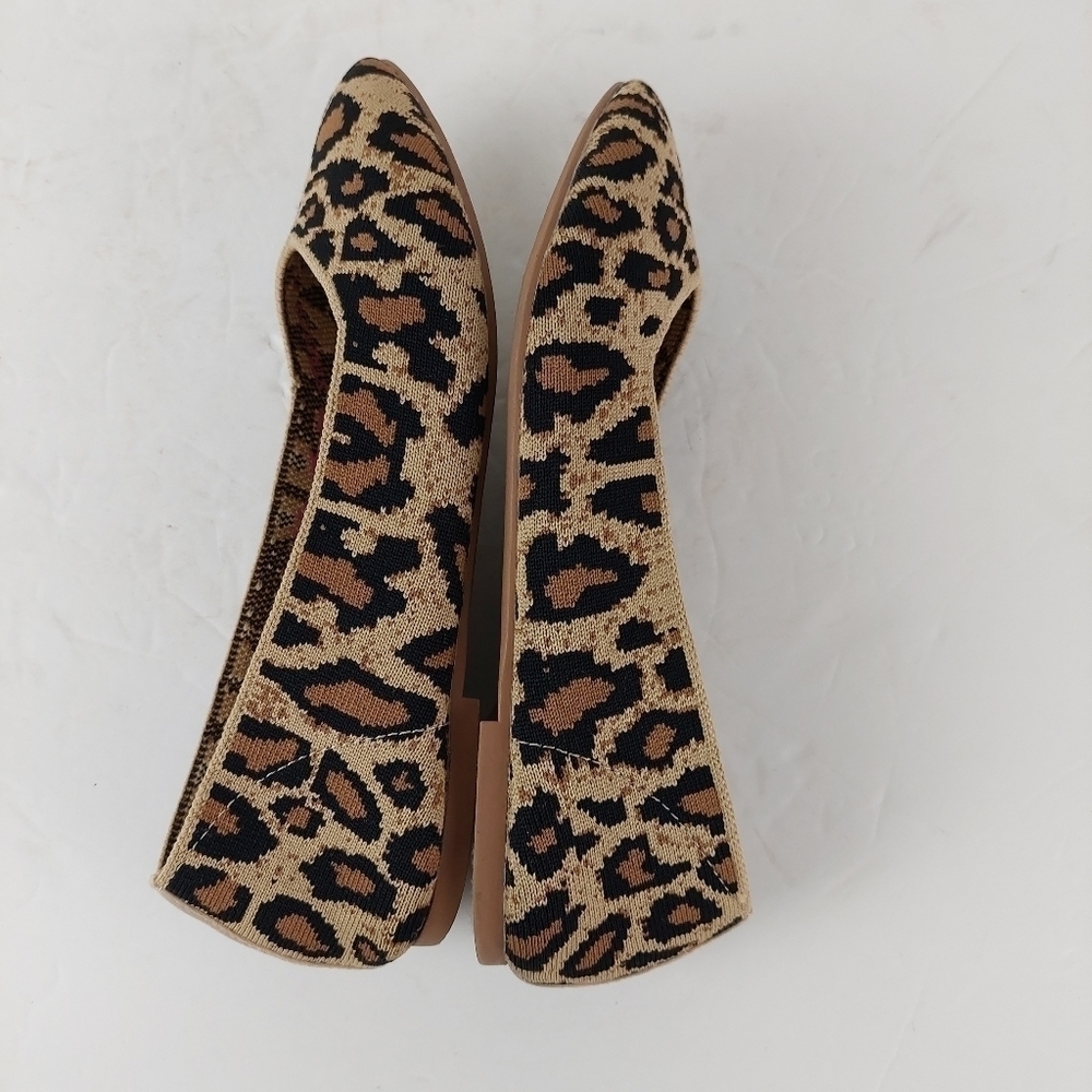 SKECHERS Women's Cleo Claw-Some Natural Leopard Print Slip-on‎ Ballet Flats 6.5. - Picture 7 of 11